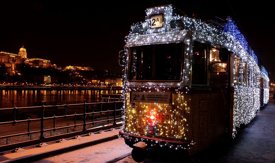 Budapest Christmas Streetcar