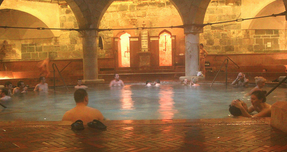 Rudas Bath in winter