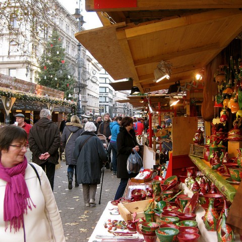 Budapest Christmas Market Advent Stalls TopBudapestOrg