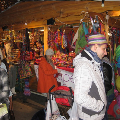 Budapest Christmas Market Felt Hats and Necklaces TopBudapestOrg
