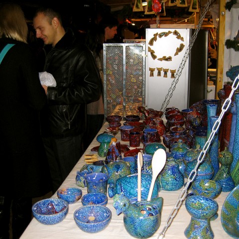 Budapest Christmas Market Xmas Blue Pottery TopBudapestOrg