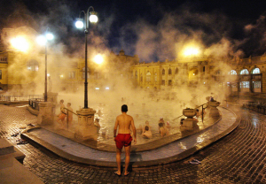 Szechenyi Baths Budapest Winter - Miles Actually Photography