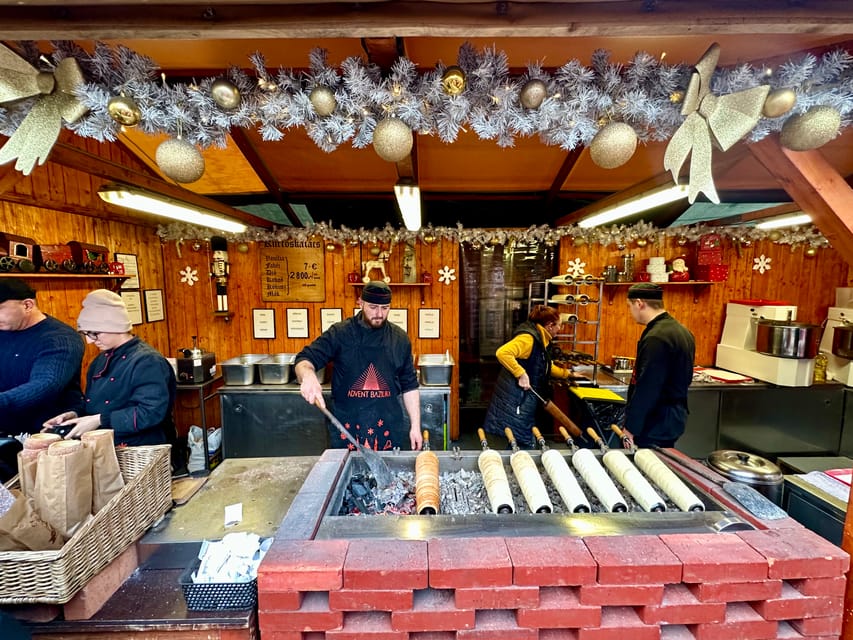 Budapest Christmas Market Tour with Tasting Mulled Wine Chimney Cake