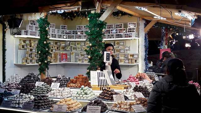 Christmas Fair at Vorosmarty Square Budapest