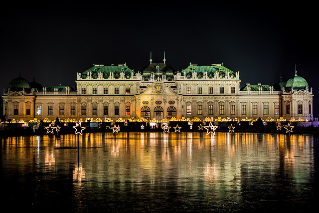 Vienna Christmas Market at Belvedere Palace