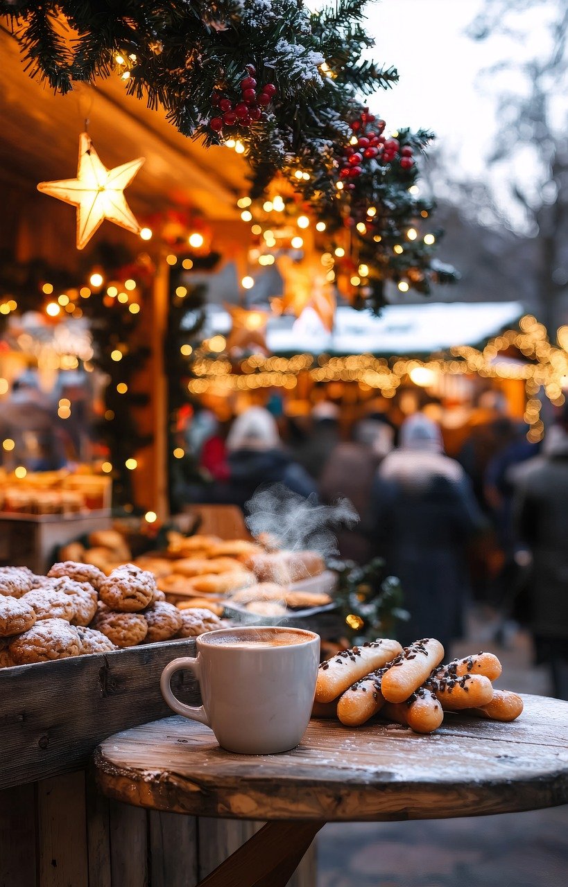 Budapest Christmas Market Hot Mug of Mulled Wine Serenity