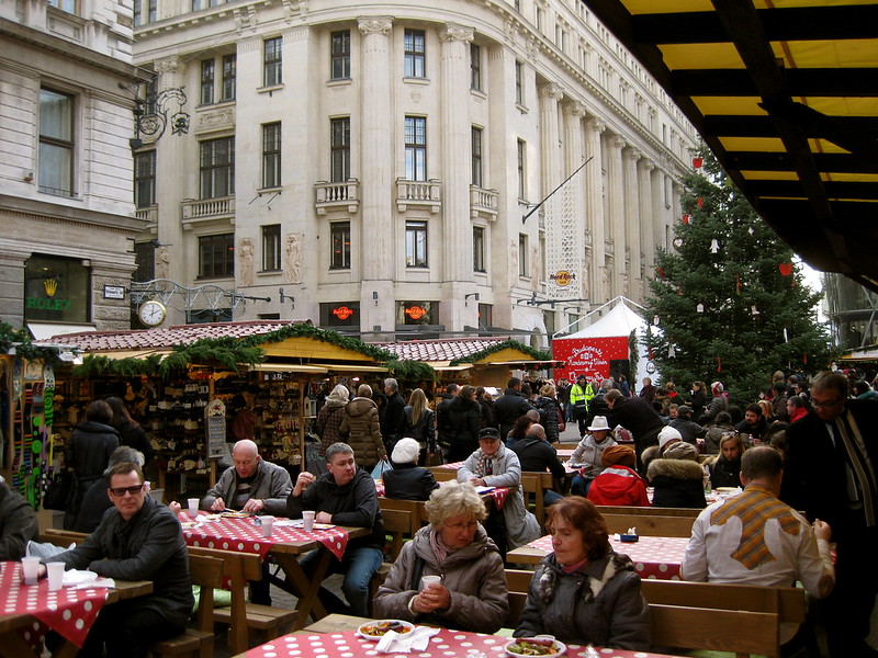 Budapest Christmas Market Vorosmarty Ter City Centre