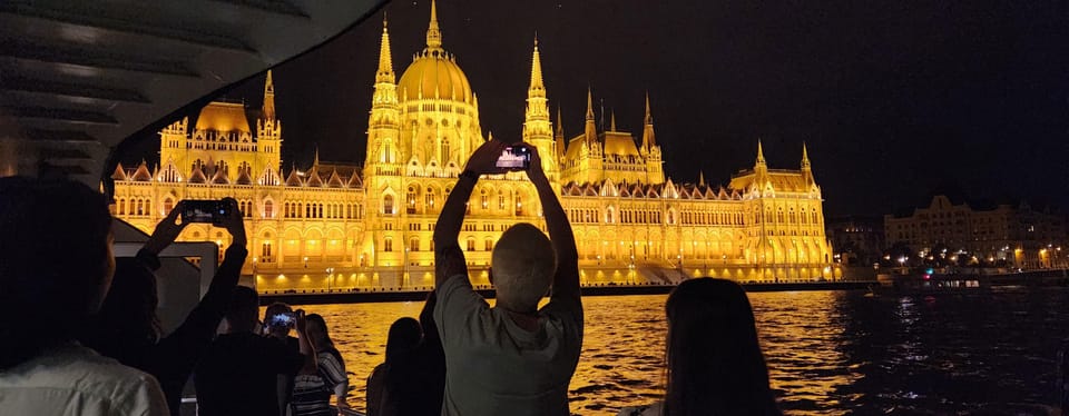 Value Cruise in Budapest After Winter Sunset