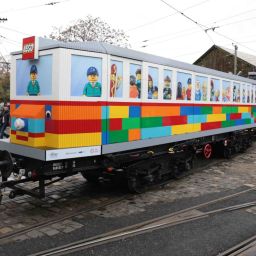 Budapest Life Size Lego Tram Christmas Streetcar BKV